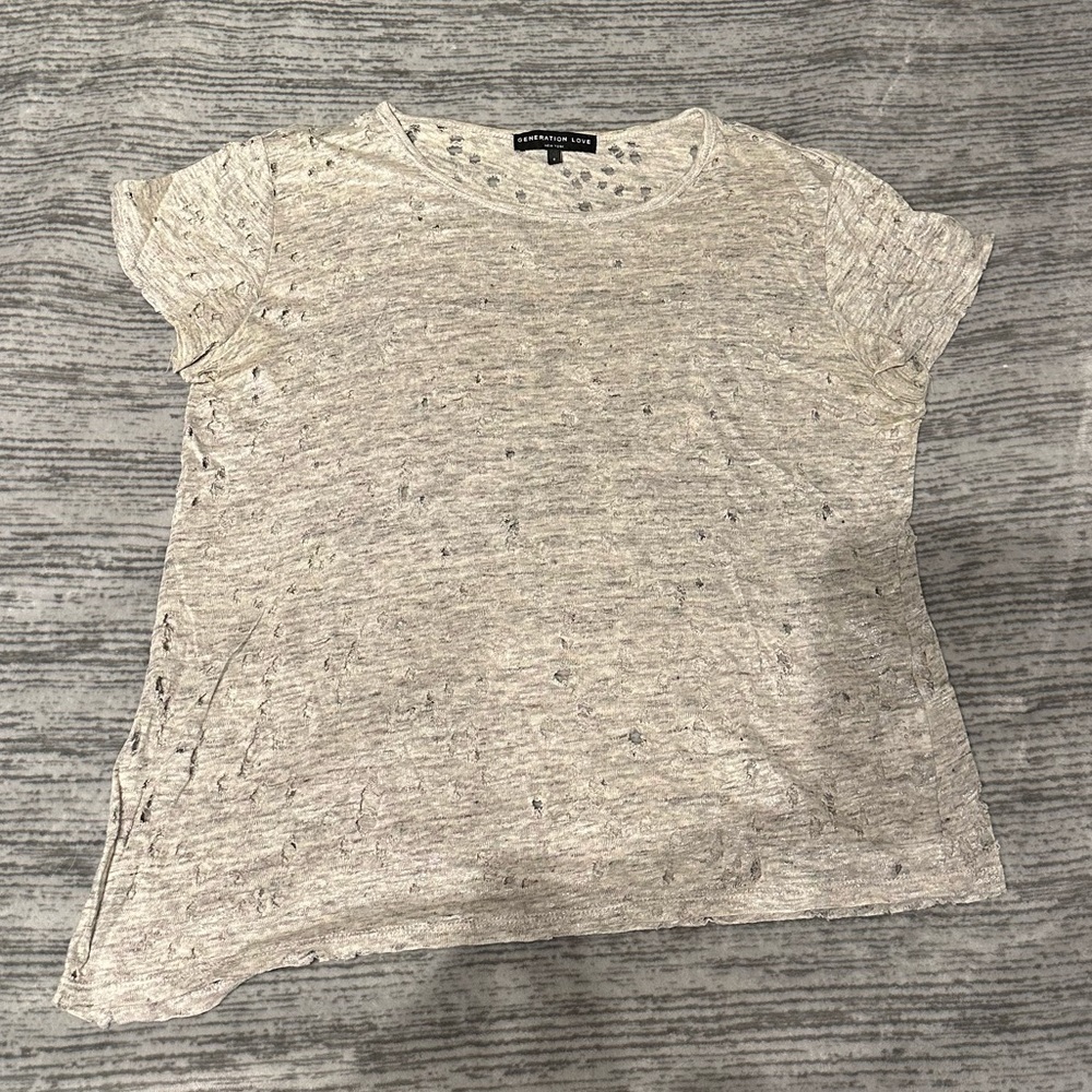 Generation Love Light Gray Short Sleeve Tee